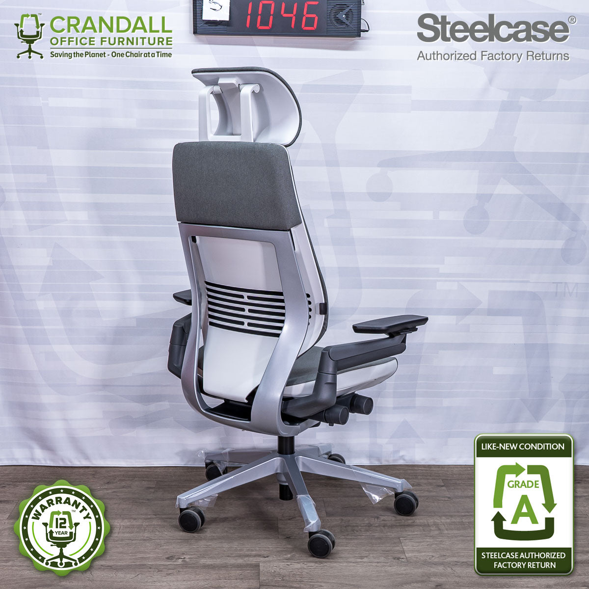 S-1046 - Steelcase Gesture with Headrest - Grade A