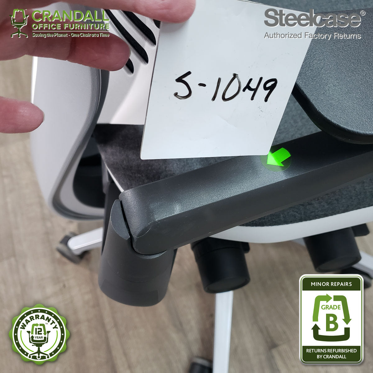 S-1049 - Steelcase Gesture with Headrest - Grade B