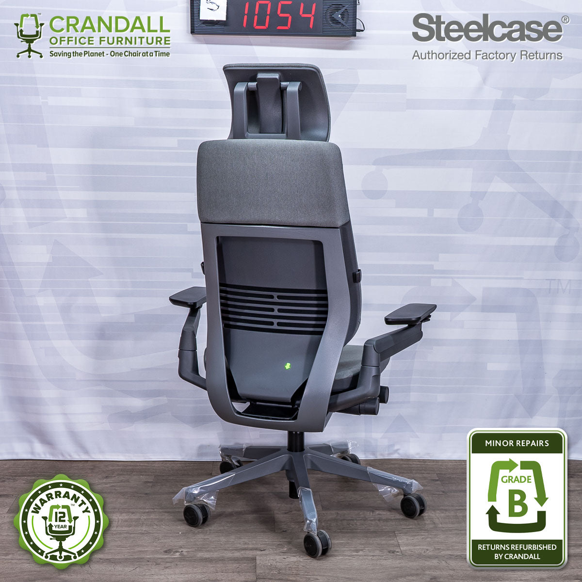 S-1054 - Steelcase Gesture with Headrest - Grade B