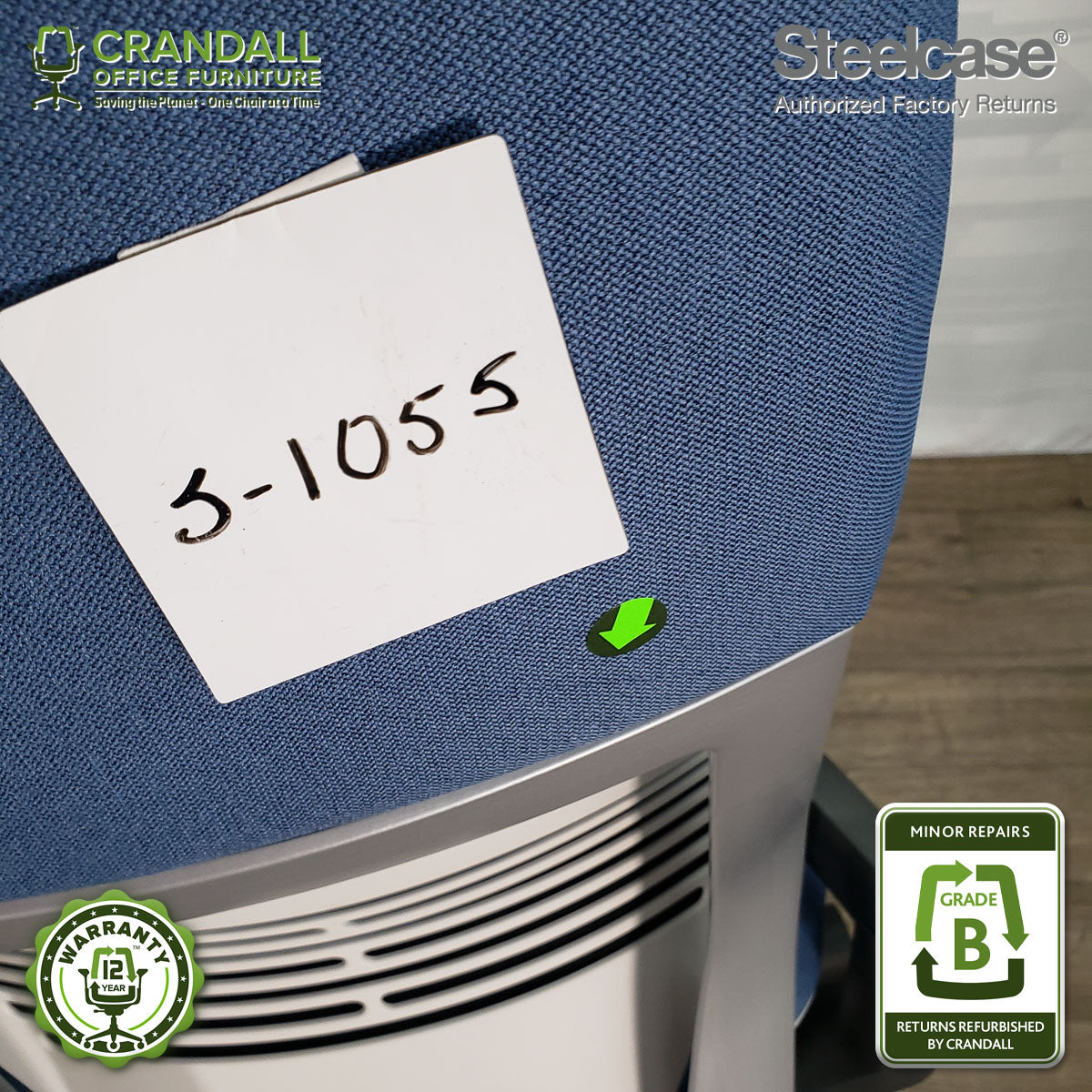 S-1055 - Steelcase Gesture with Headrest - Grade B