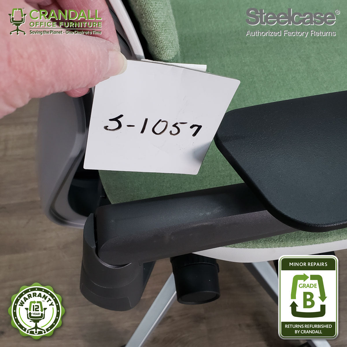 S-1057 - Steelcase Gesture with Headrest - Grade B