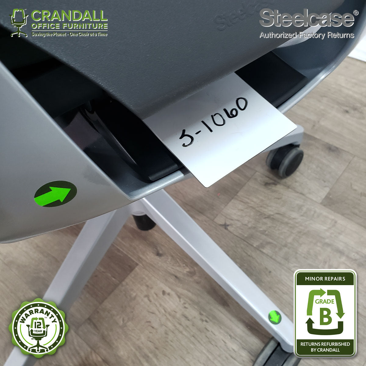 S-1060 - Steelcase Gesture with Headrest - Grade B