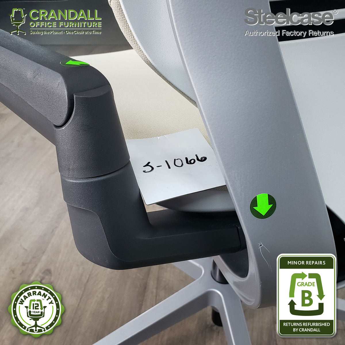 S-1066 - Steelcase Gesture with Headrest - Grade B