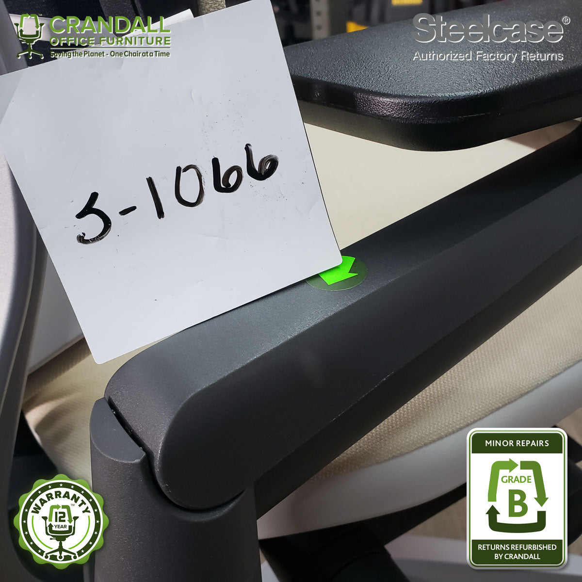 S-1066 - Steelcase Gesture with Headrest - Grade B