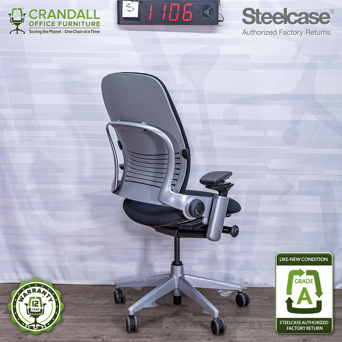 S-1106 - Steelcase V2 Leap - Grade A