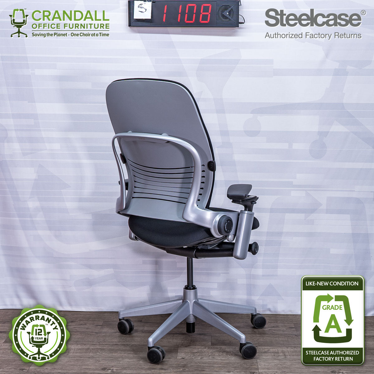 S-1108 - Steelcase V2 Leap - Grade A