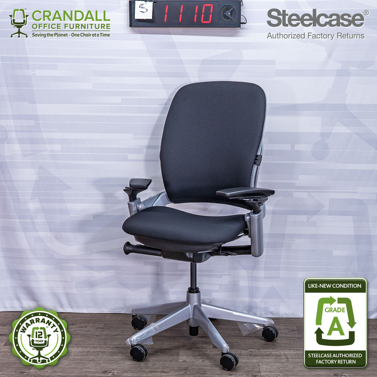 S-1110 - Steelcase V2 Leap - Grade A