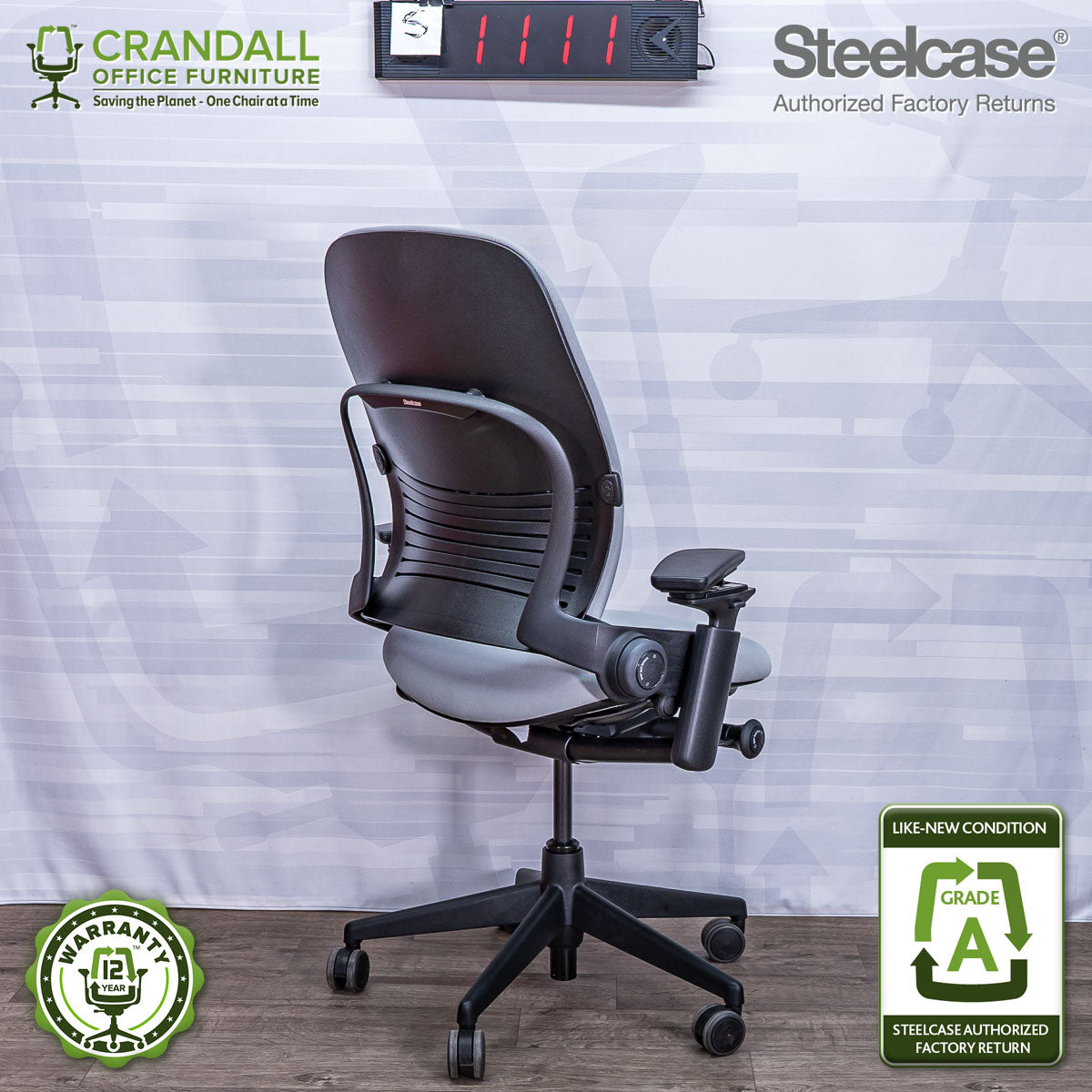 S-1111 - Steelcase V2 Leap - Grade A