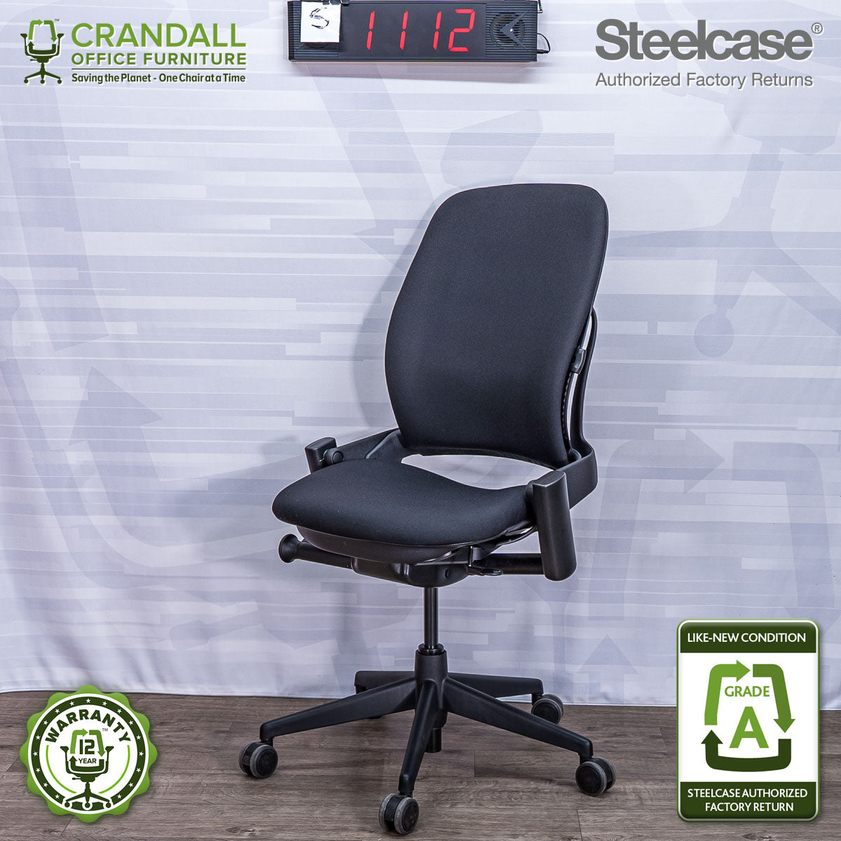 S-1112 - Steelcase V2 Leap - Grade A