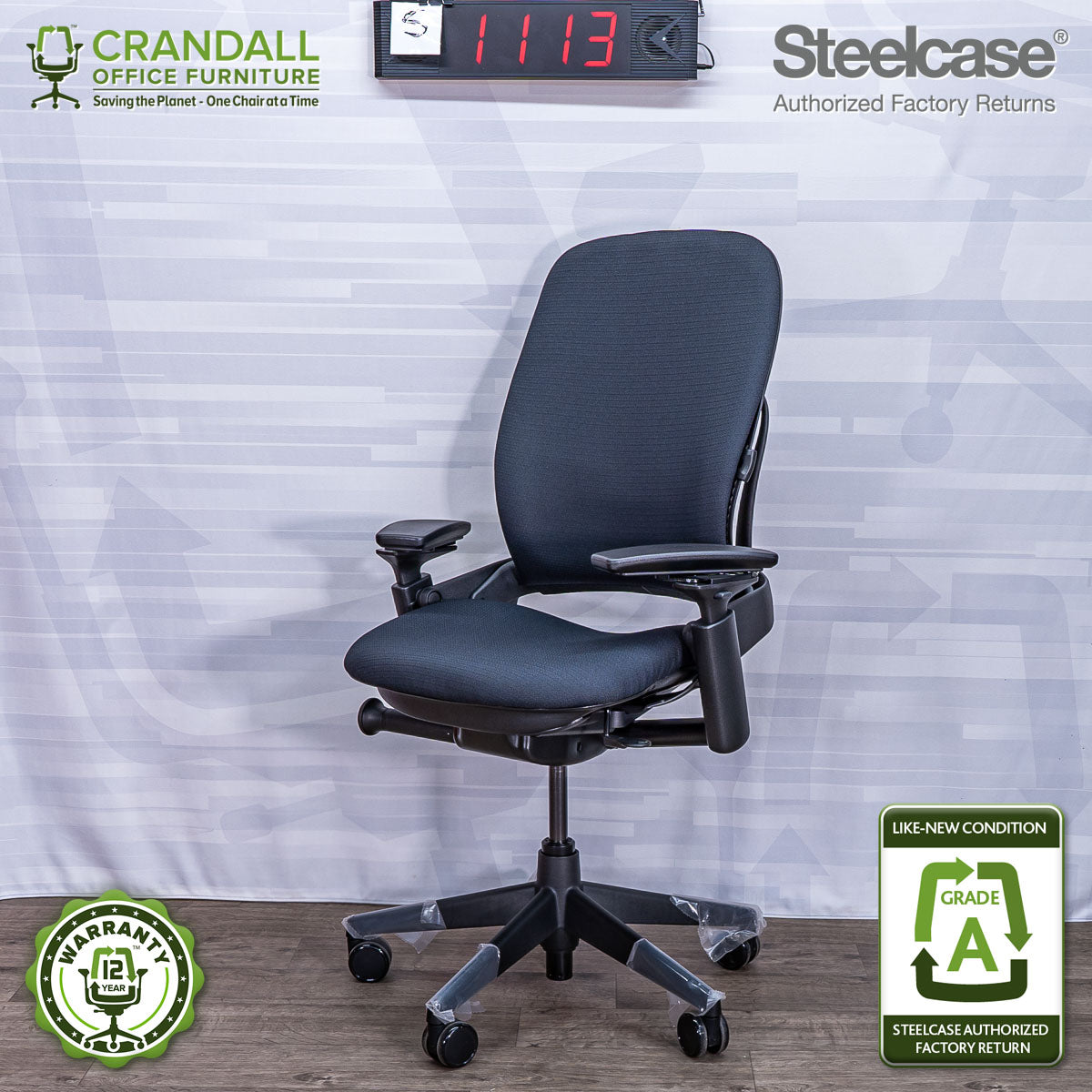 S-1113 - Steelcase V2 Leap - Grade A