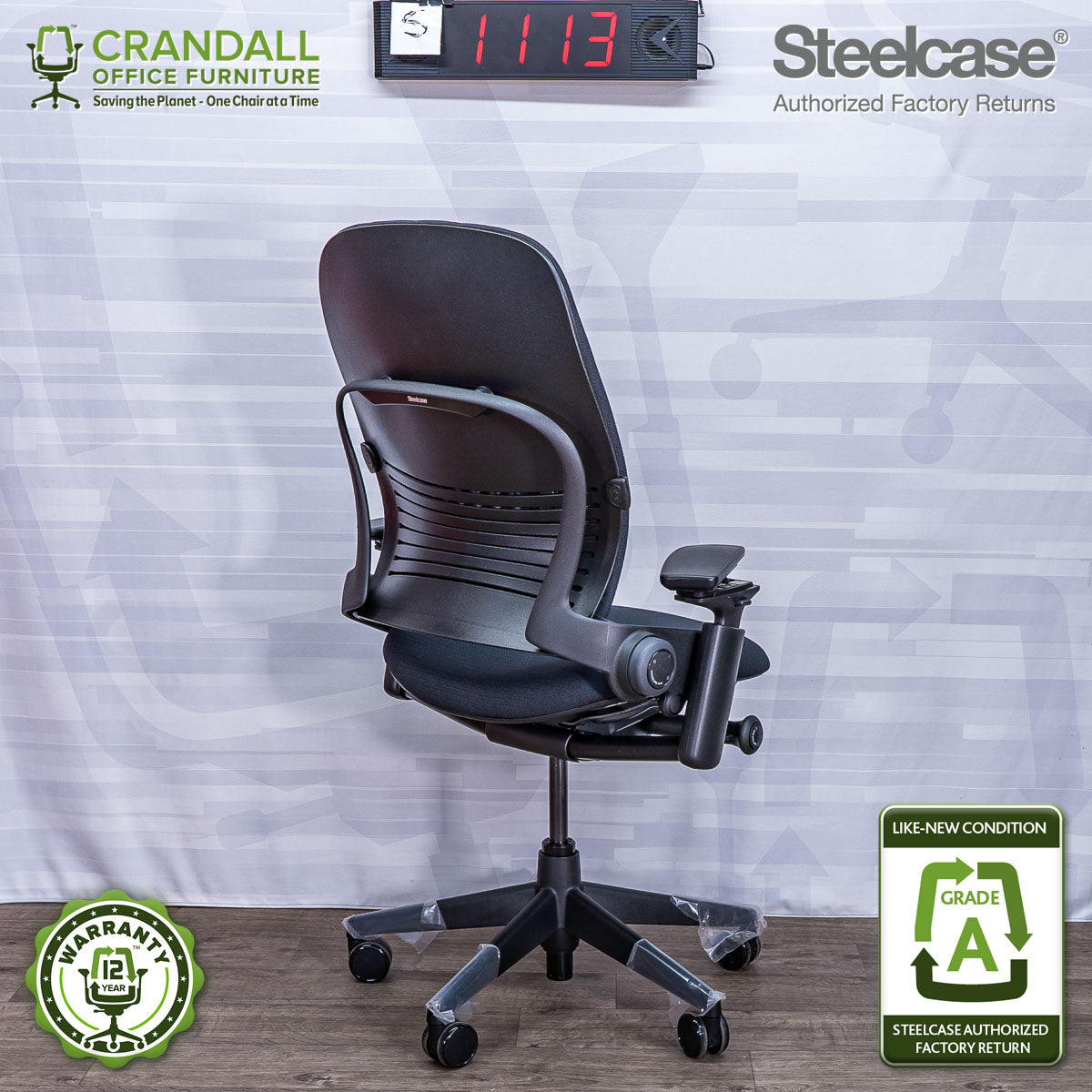 S-1113 - Steelcase V2 Leap - Grade A