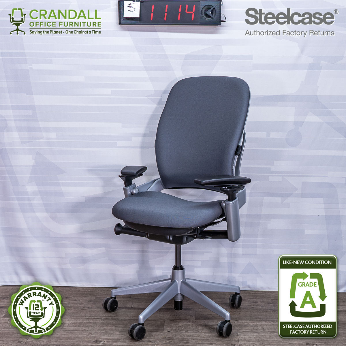 S-1114 - Steelcase V2 Leap - Grade A