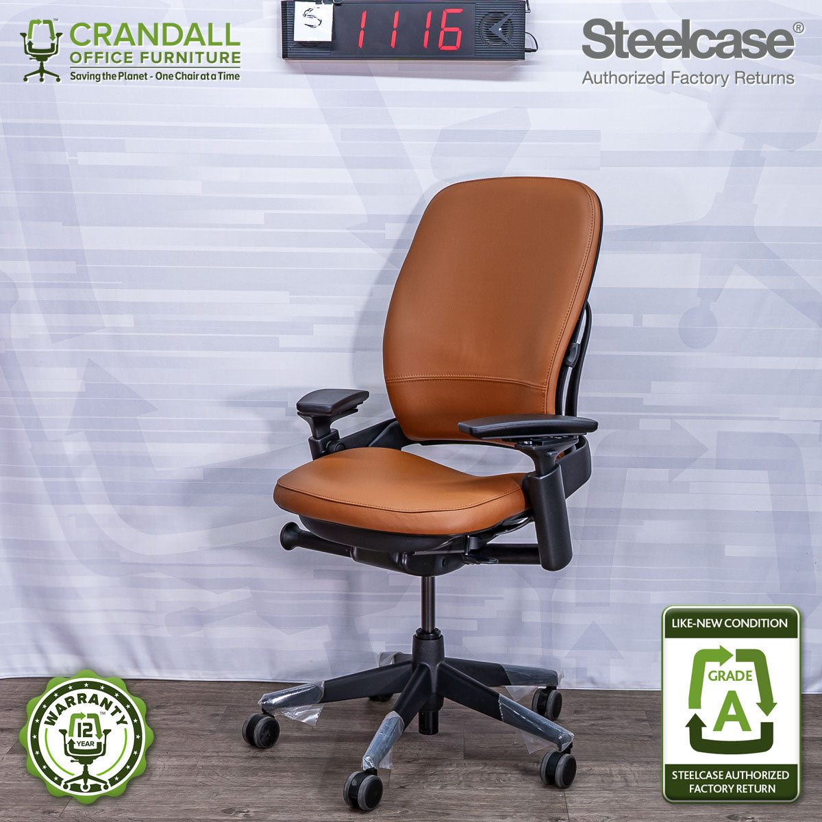 S-1116 - Steelcase V2 Leap - Grade A