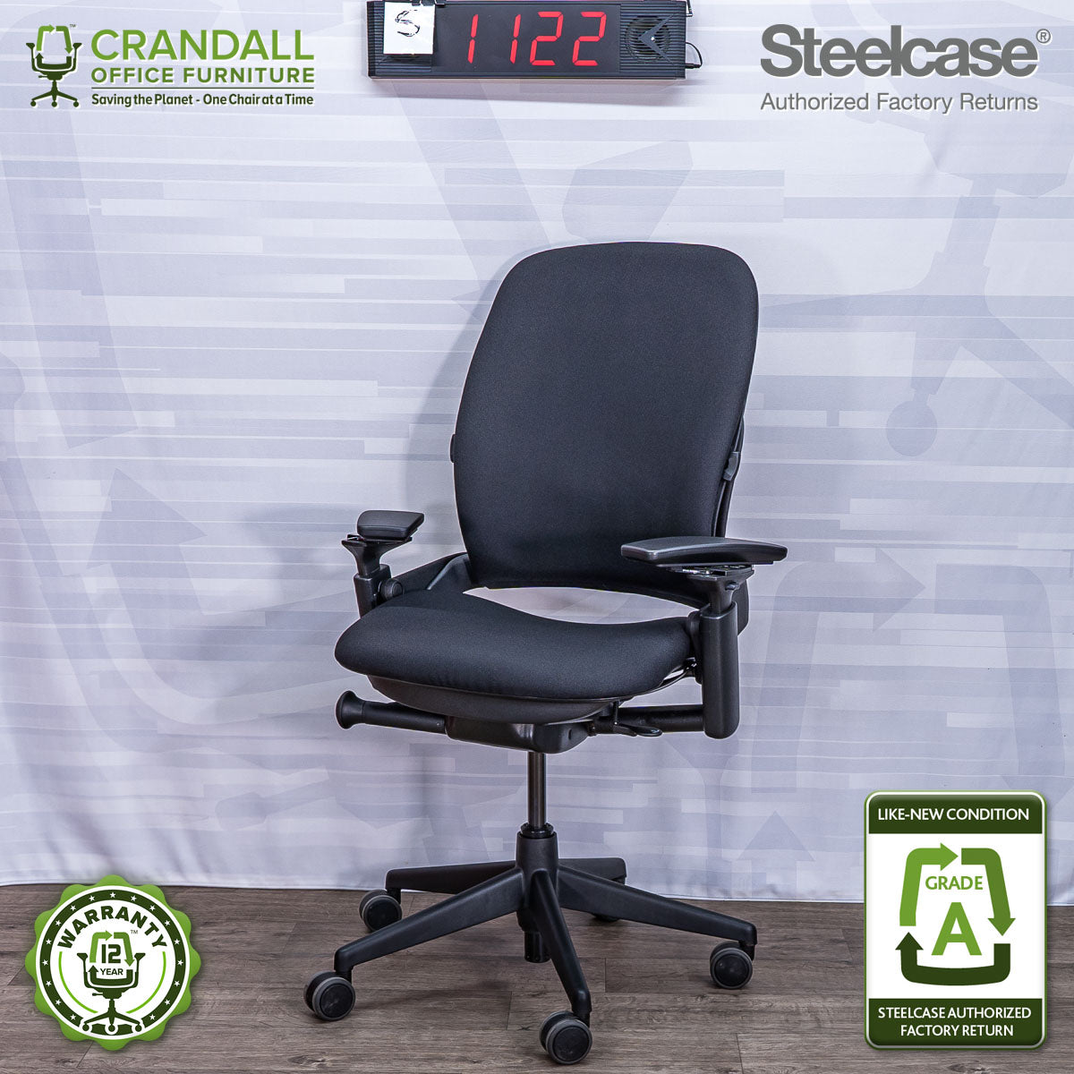 S-1122 - Steelcase V2 Leap - Grade A