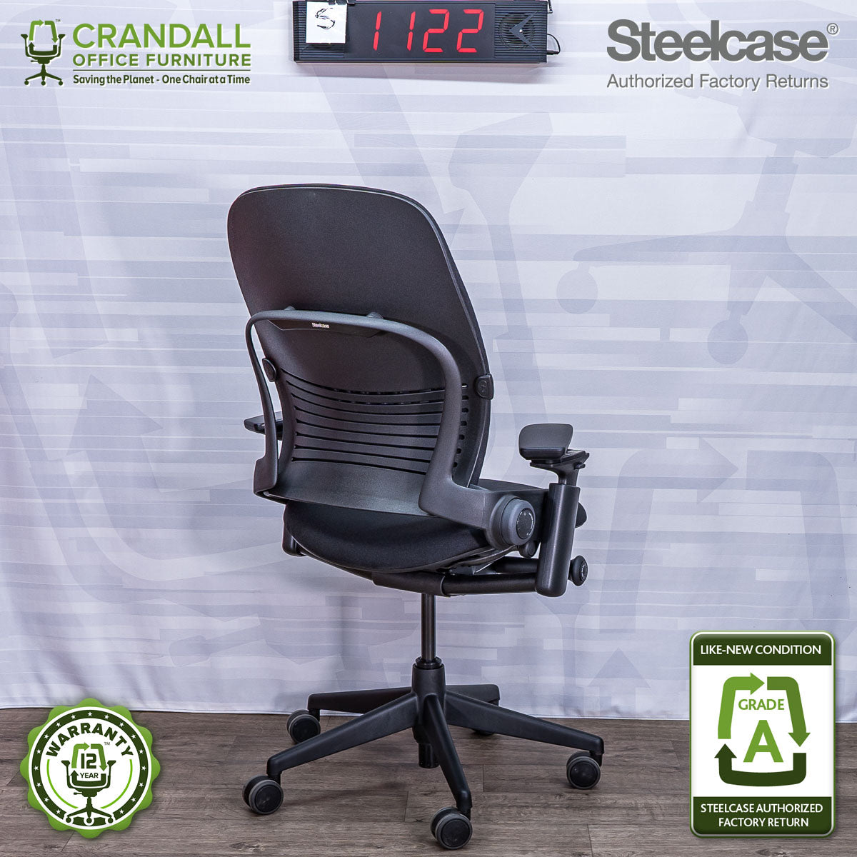 S-1122 - Steelcase V2 Leap - Grade A