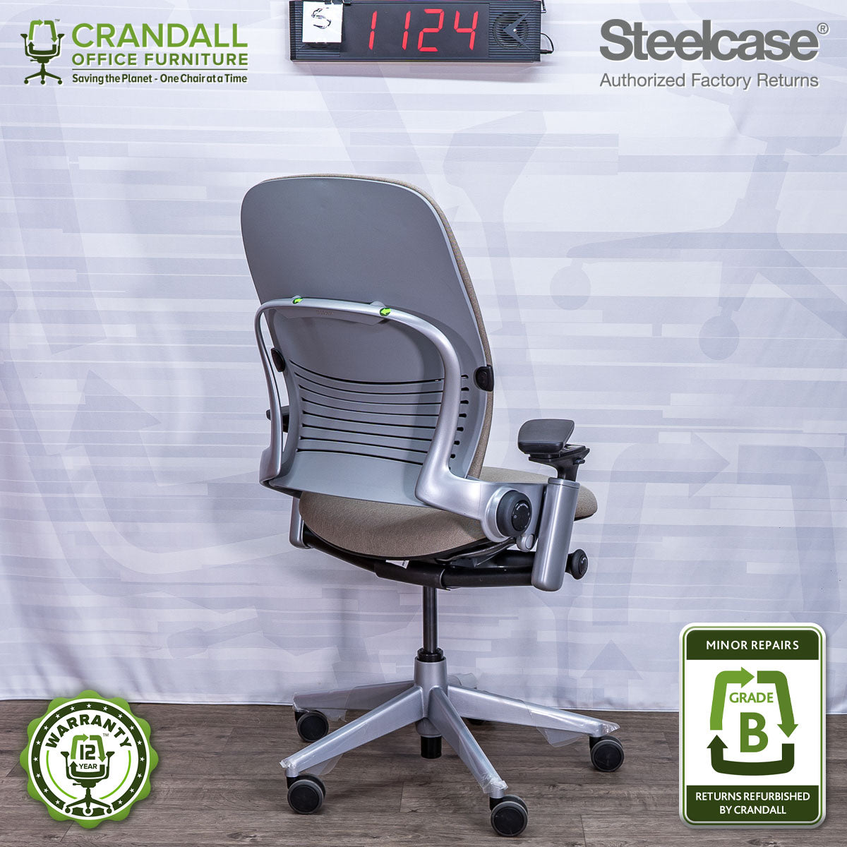 S-1124 - Steelcase V2 Leap - Grade B