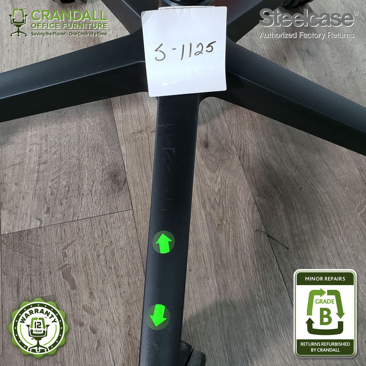 S-1125 - Steelcase Leap Plus - Grade B