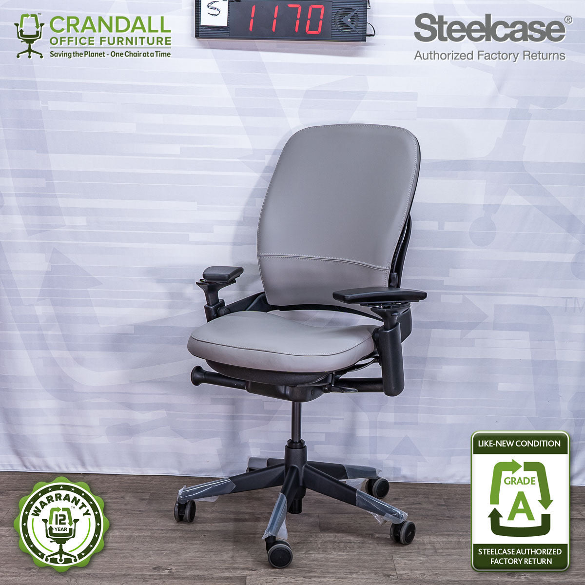 S-1170 - Steelcase V2 Leap - Grade A
