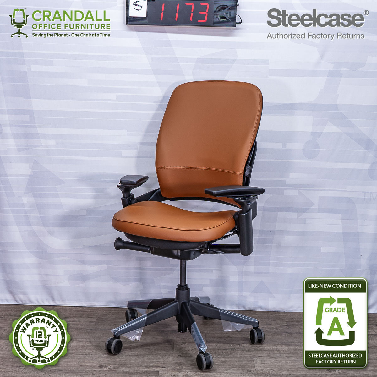 S-1173 - Steelcase V2 Leap - Grade A