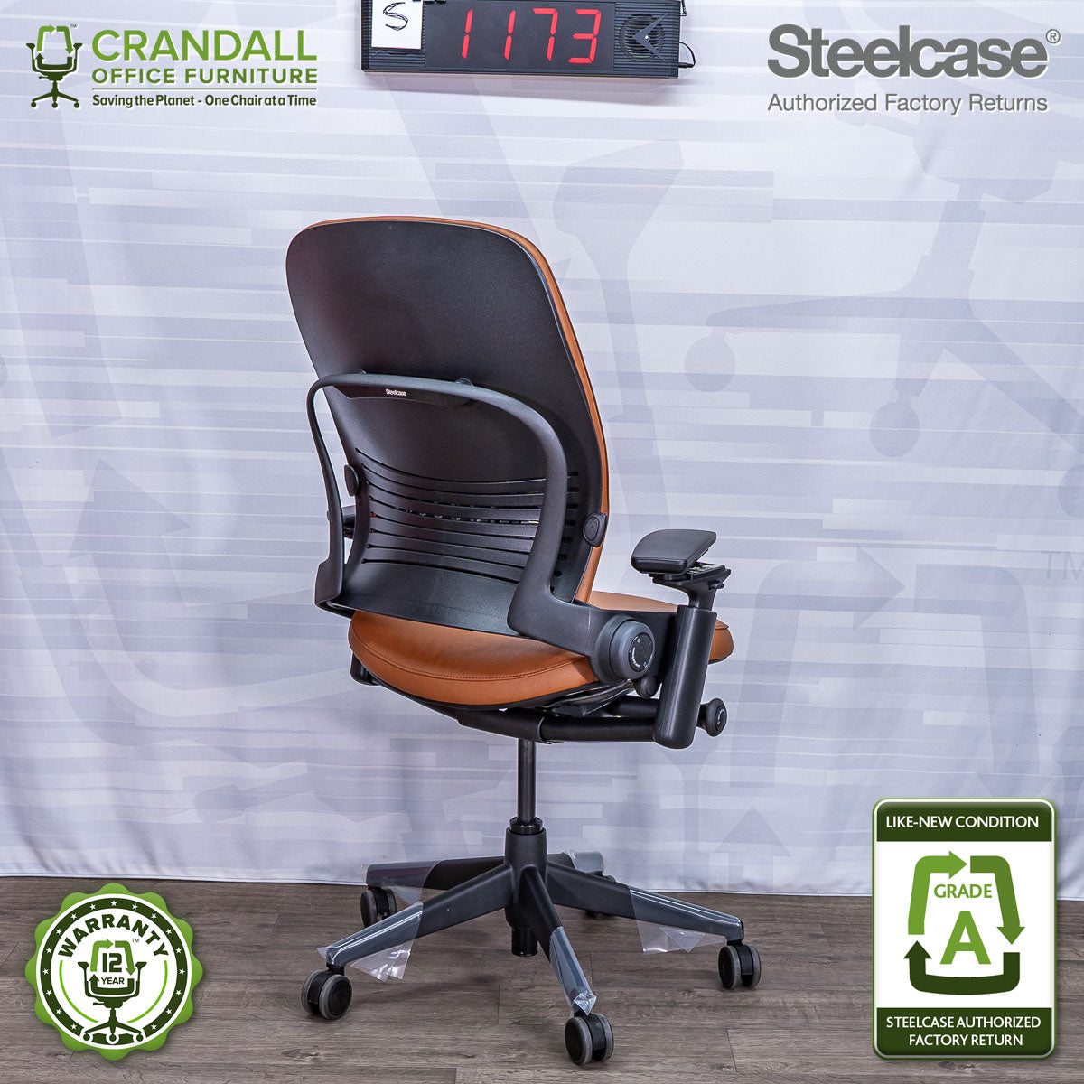 S-1173 - Steelcase V2 Leap - Grade A