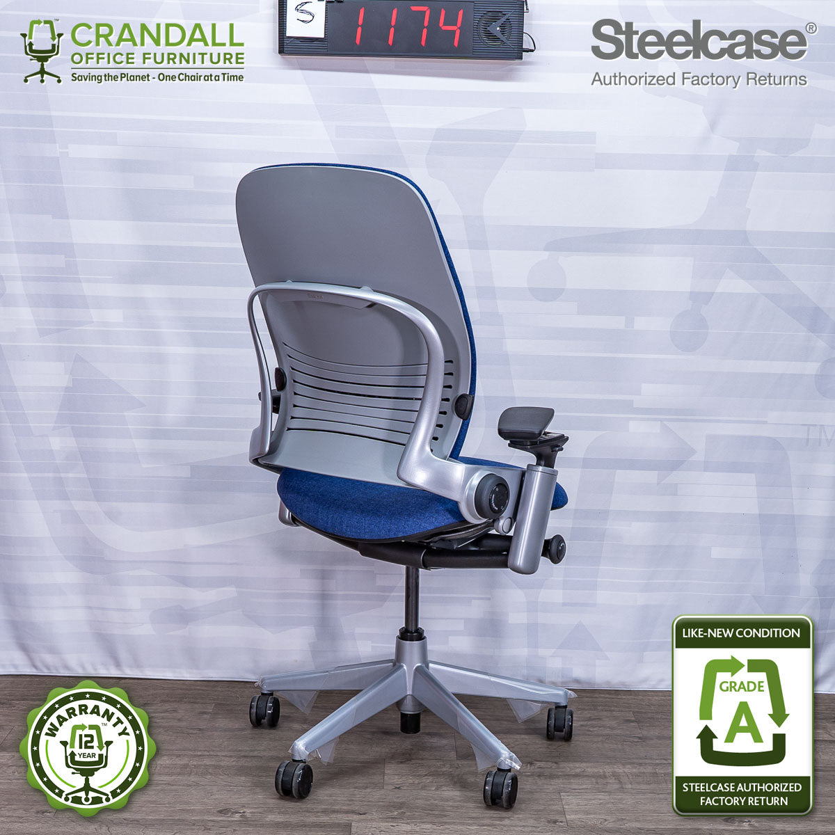 S-1174 - Steelcase V2 Leap - Grade A