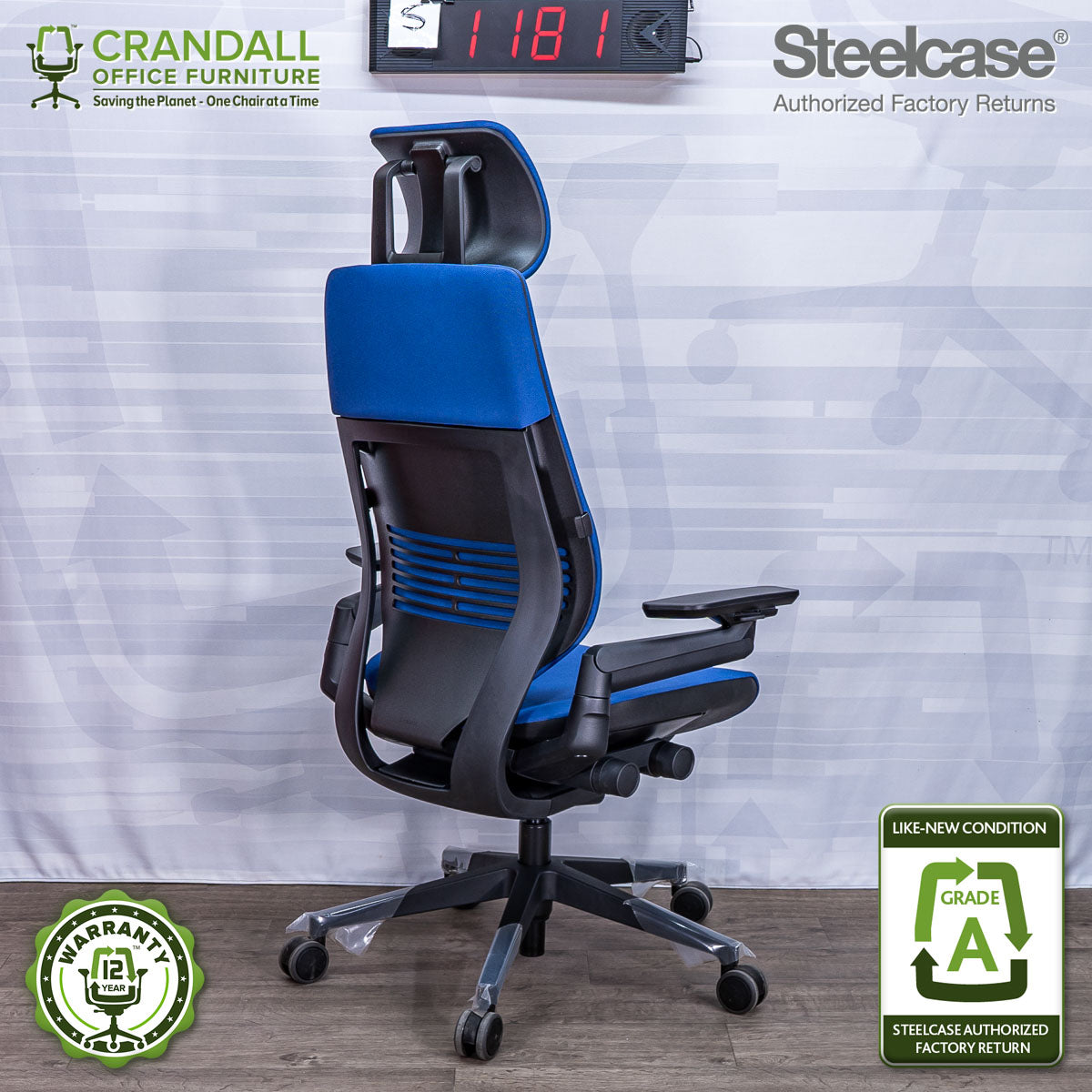 S-1181 - Steelcase Gesture with Headrest - Grade A