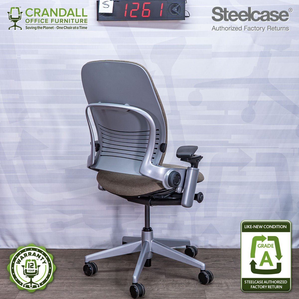 S-1261 - Steelcase V2 Leap - Grade A