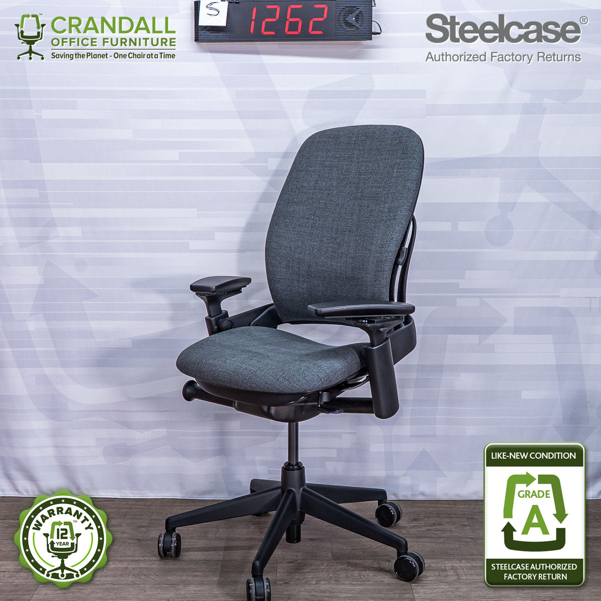 S-1262 - Steelcase V2 Leap - Grade A