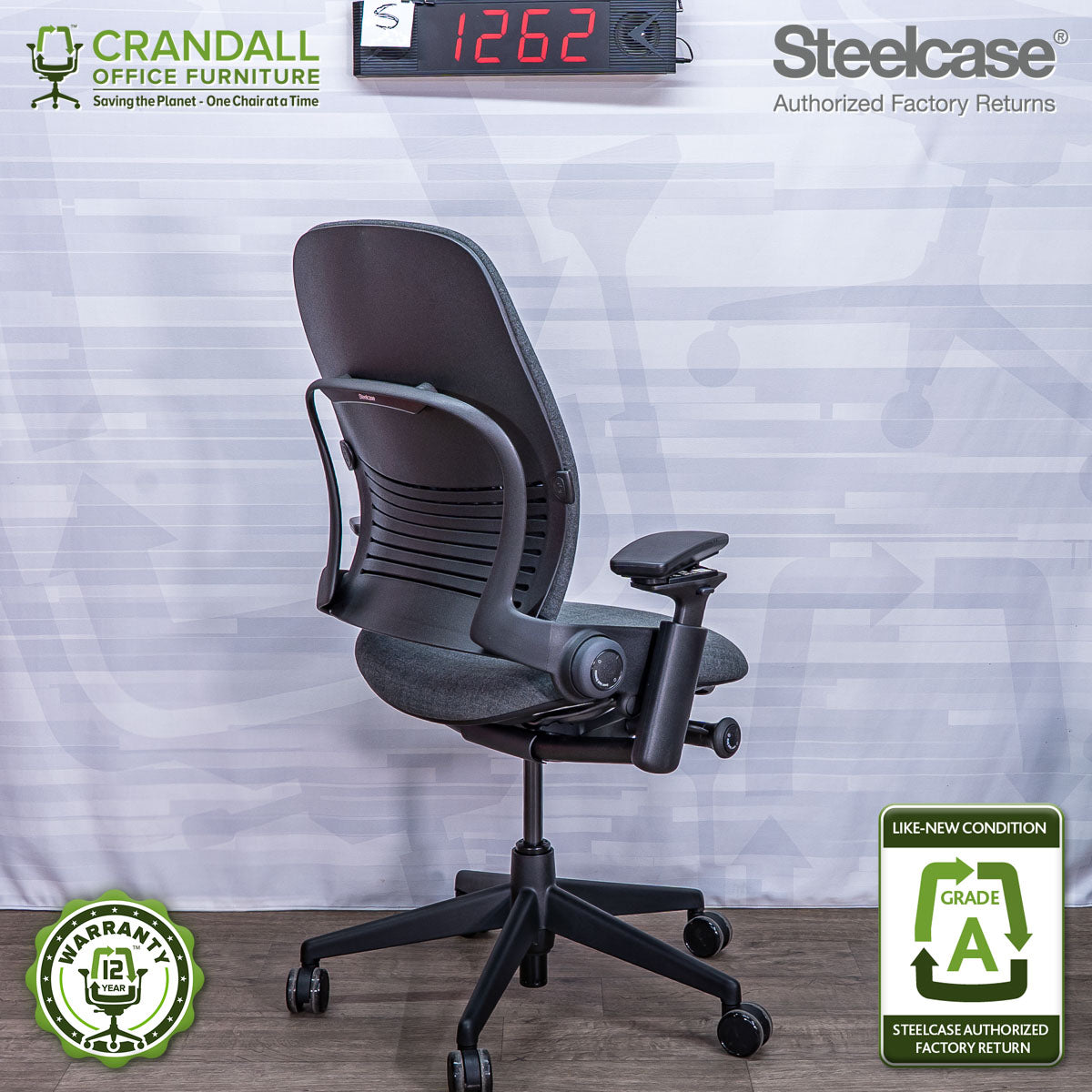 S-1262 - Steelcase V2 Leap - Grade A