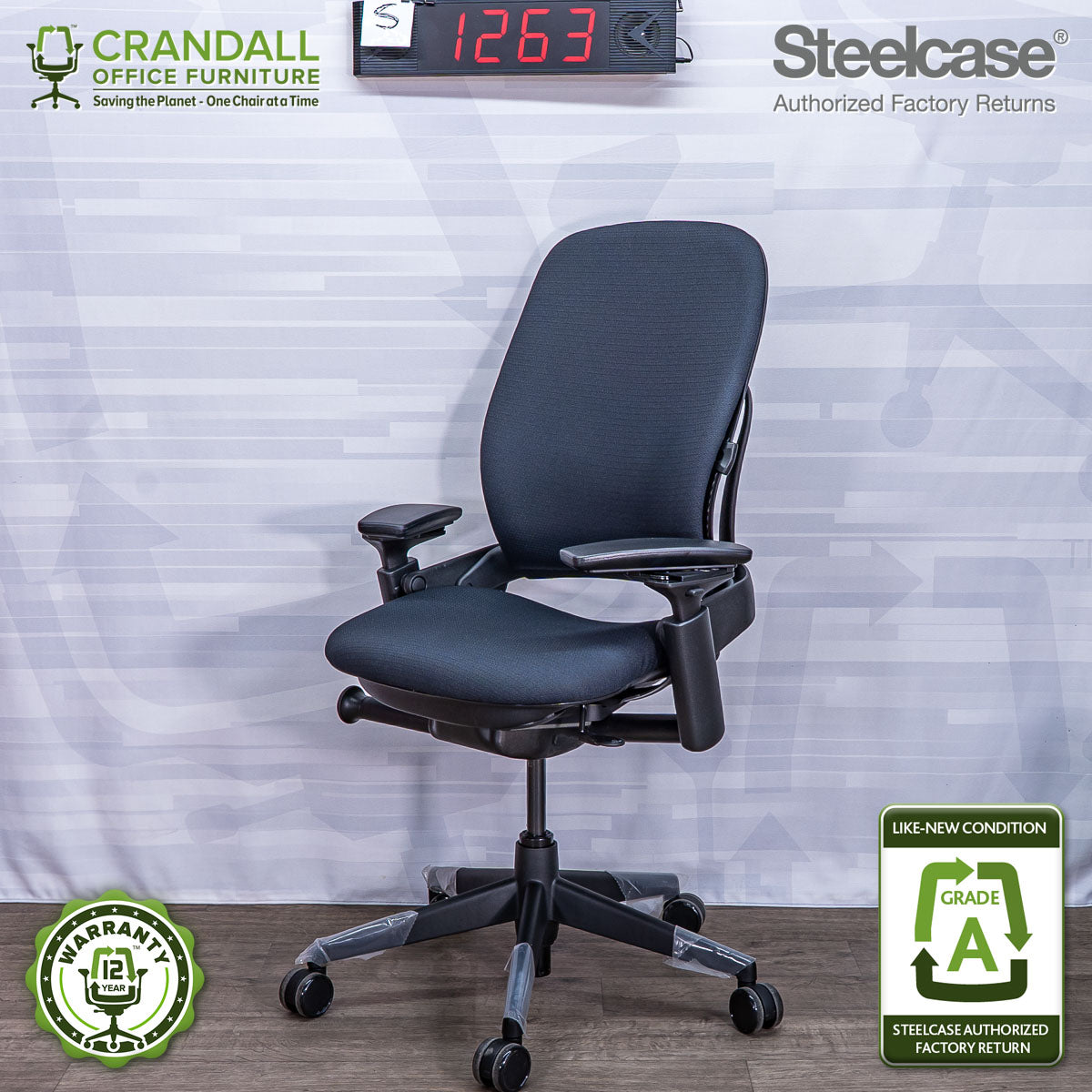 S-1263 - Steelcase V2 Leap - Grade A