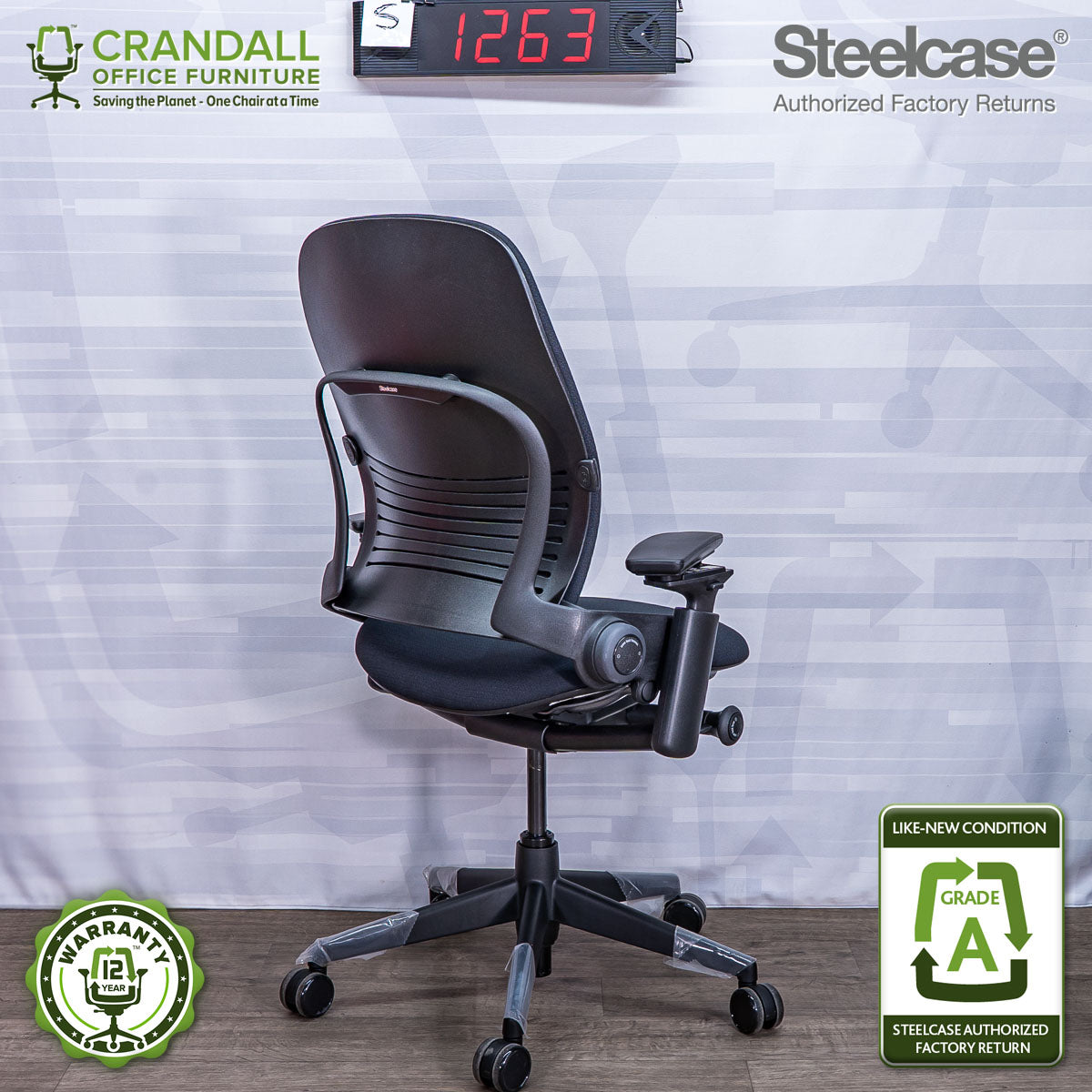 S-1263 - Steelcase V2 Leap - Grade A