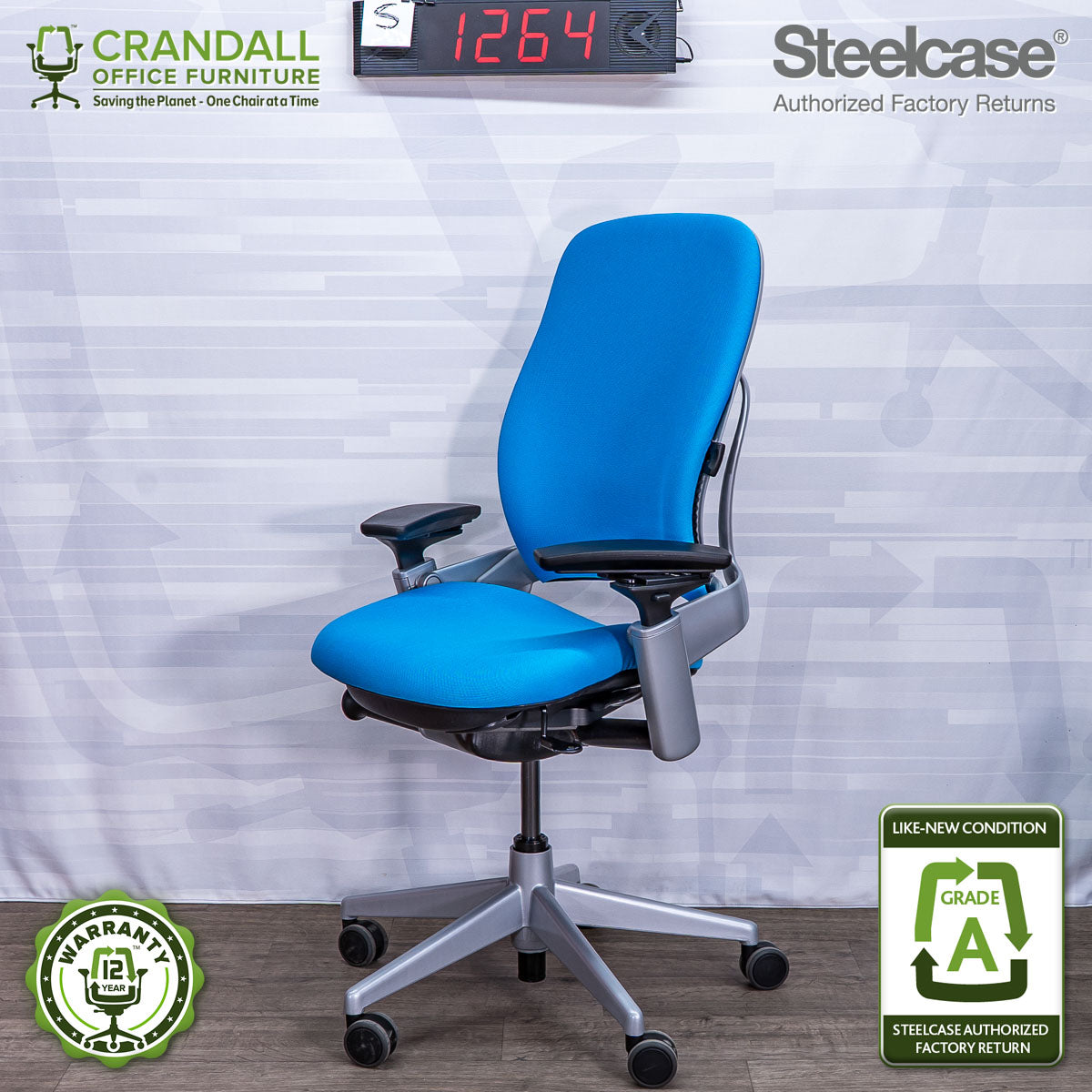 S-1264 - Steelcase V2 Leap - Grade A