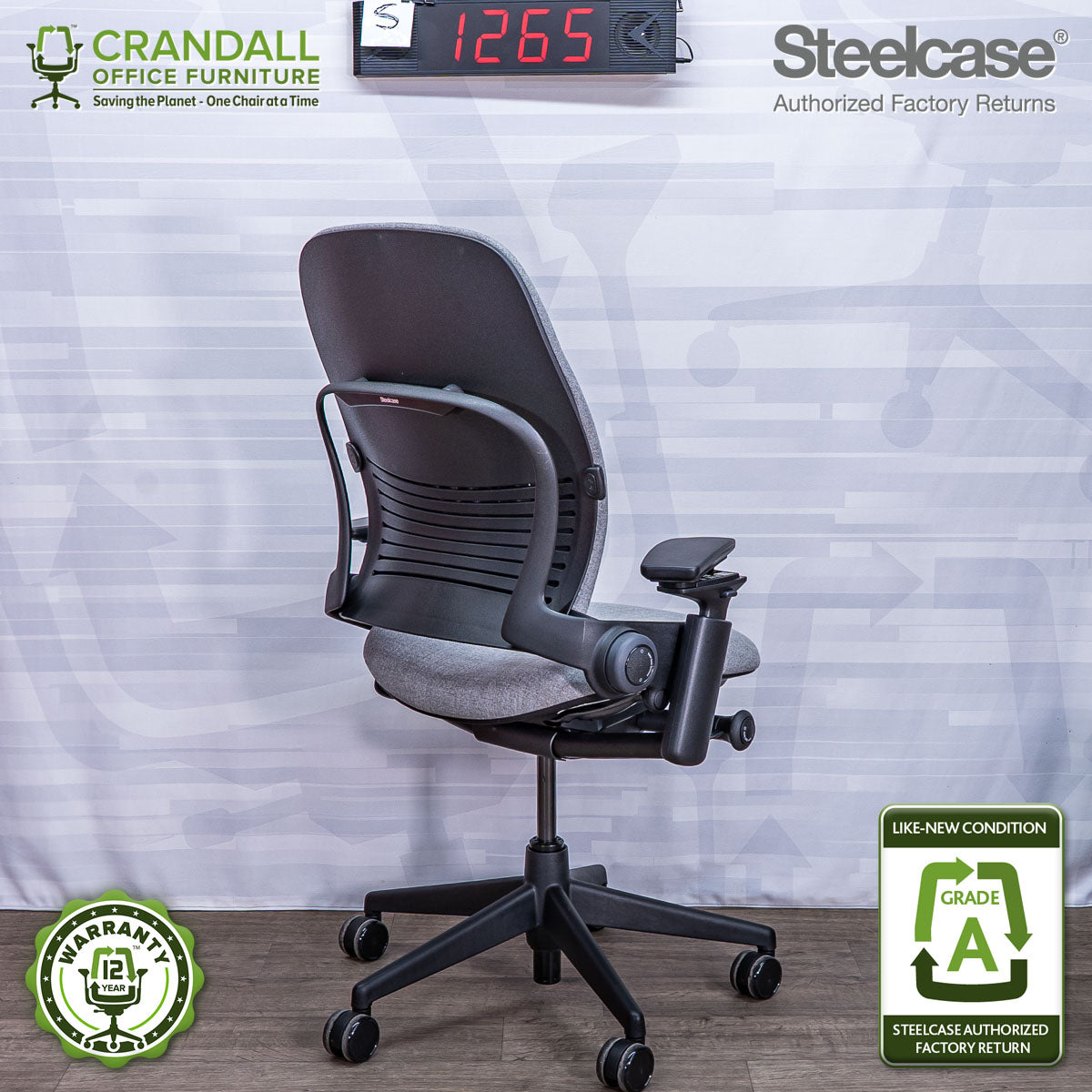 S-1265 - Steelcase V2 Leap - Grade A