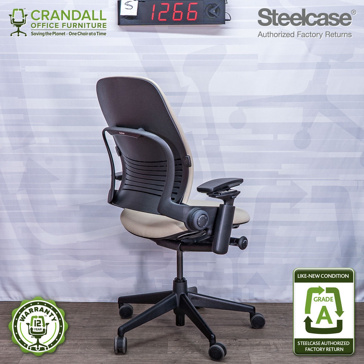 S-1266 - Steelcase V2 Leap - Grade A