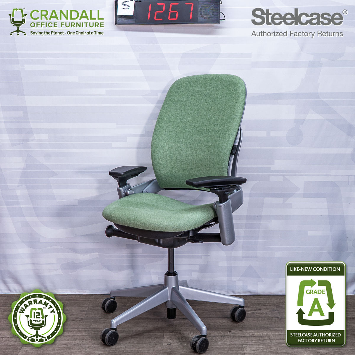 S-1267 - Steelcase V2 Leap - Grade A