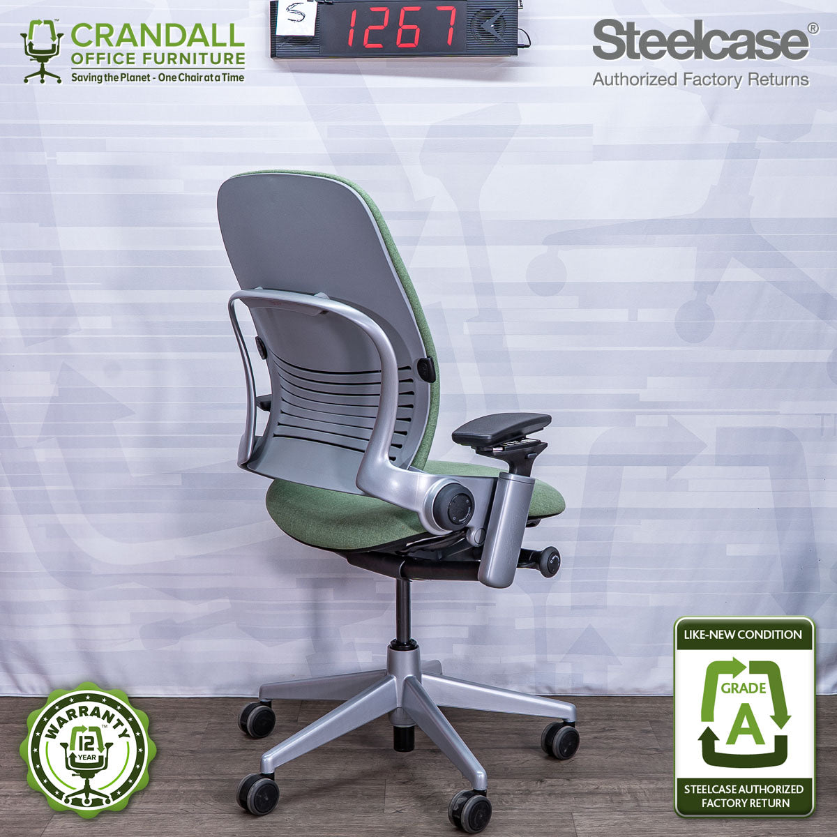 S-1267 - Steelcase V2 Leap - Grade A