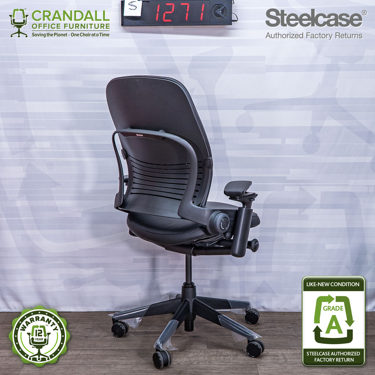 S-1271 - Steelcase V2 Leap - Grade A