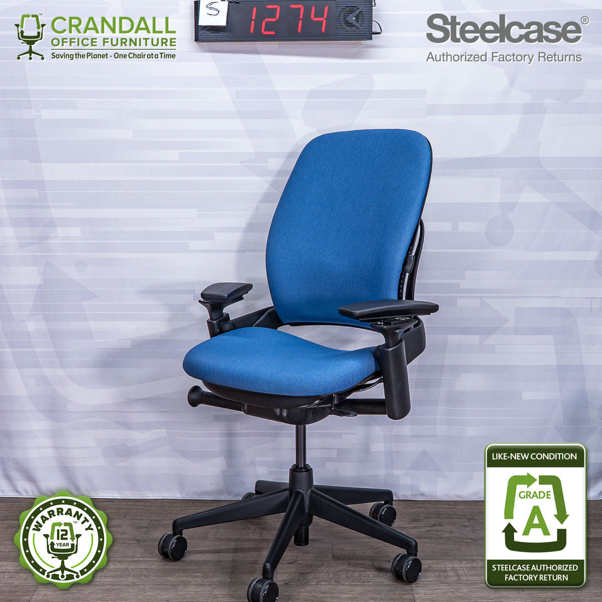S-1274 - Steelcase V2 Leap - Grade A