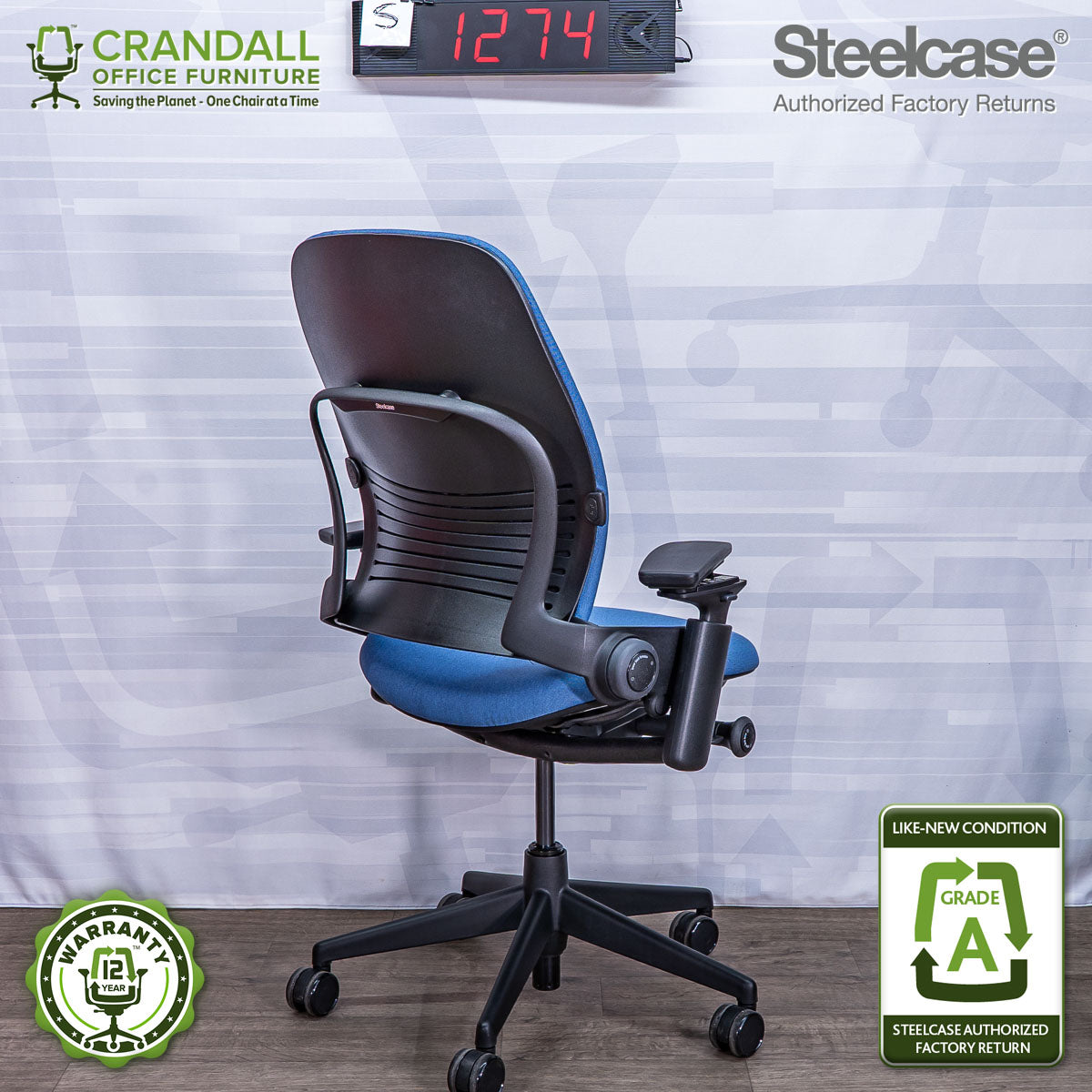 S-1274 - Steelcase V2 Leap - Grade A