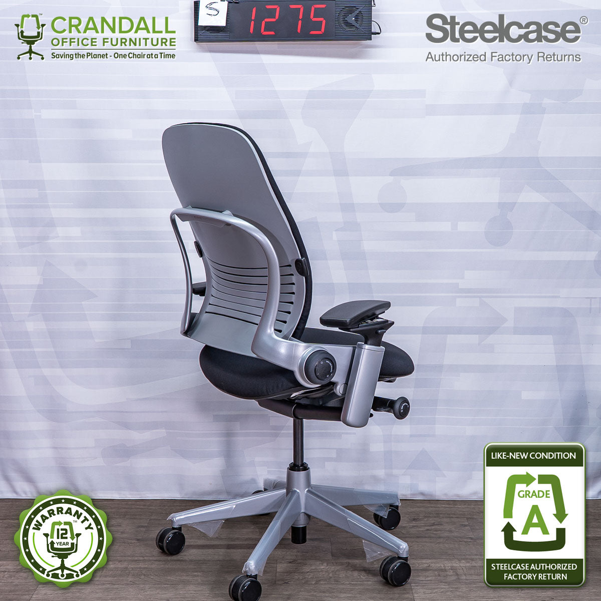 S-1275 - Steelcase V2 Leap - Grade A