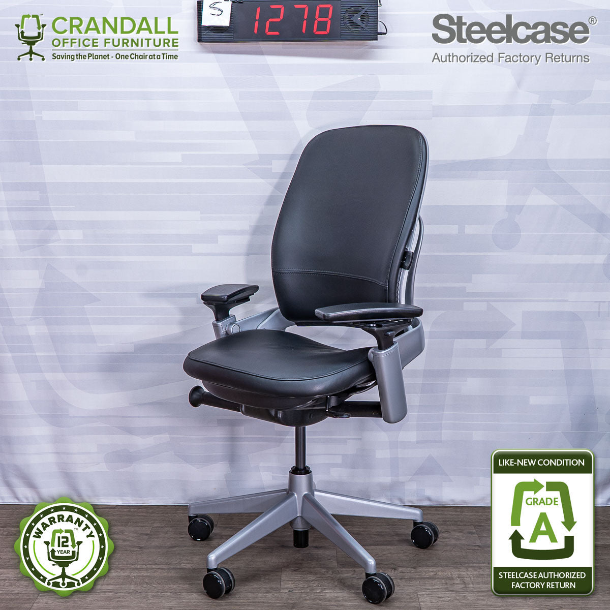 S-1278 - Steelcase V2 Leap - Grade A