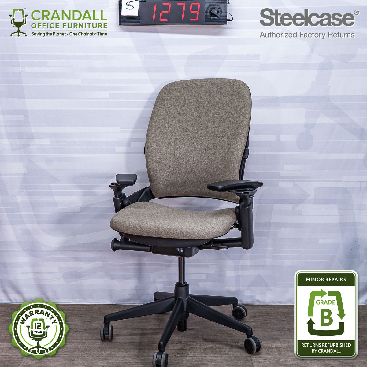 S-1279 - Steelcase V2 Leap - Grade B