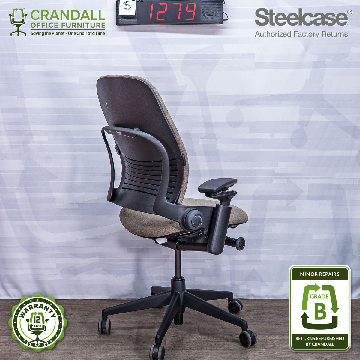 S-1279 - Steelcase V2 Leap - Grade B
