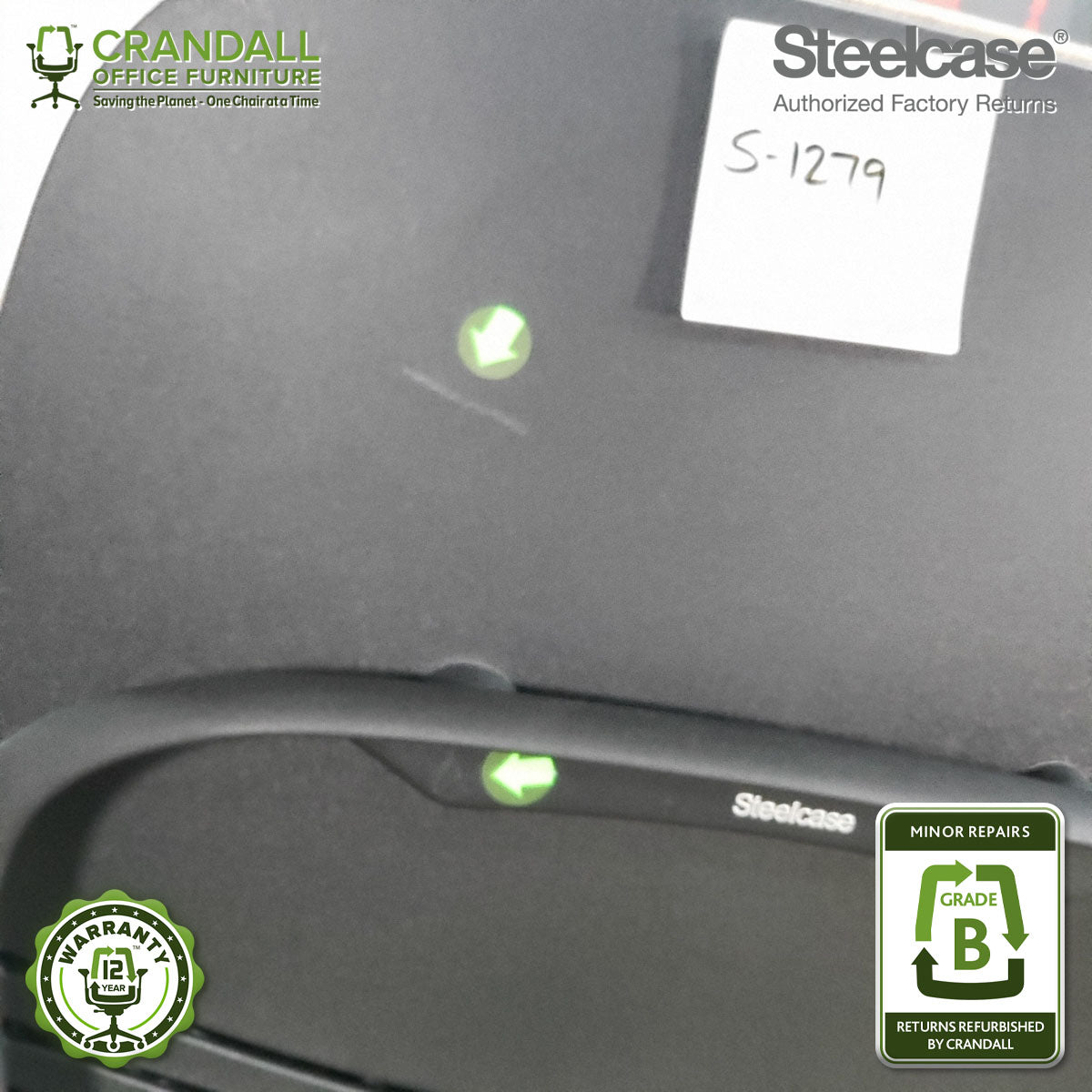 S-1279 - Steelcase V2 Leap - Grade B