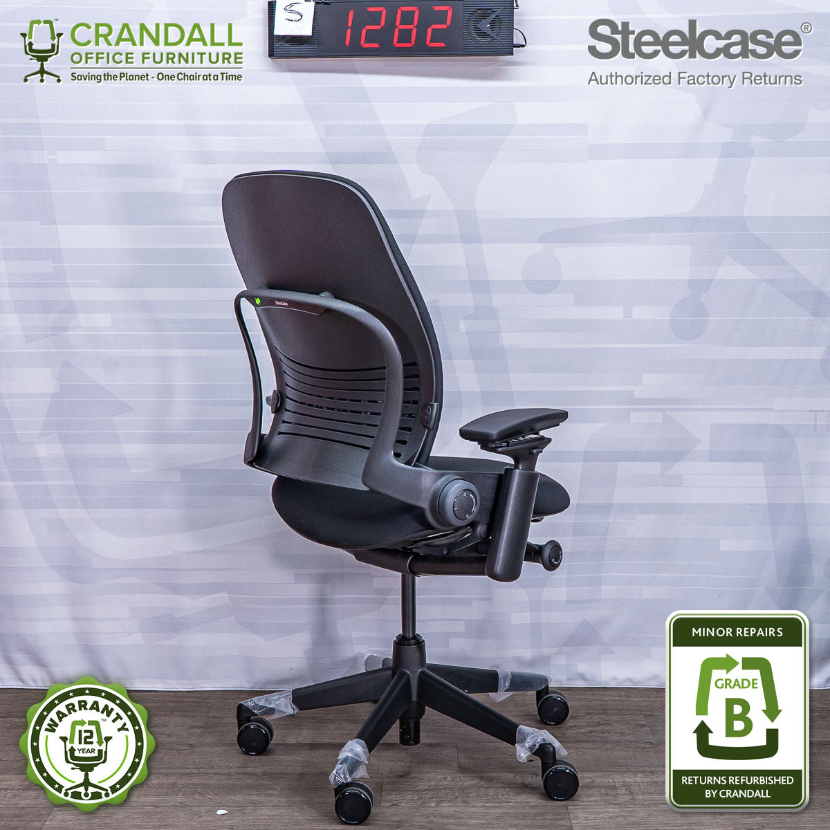 S-1282 - Steelcase V2 Leap - Grade B