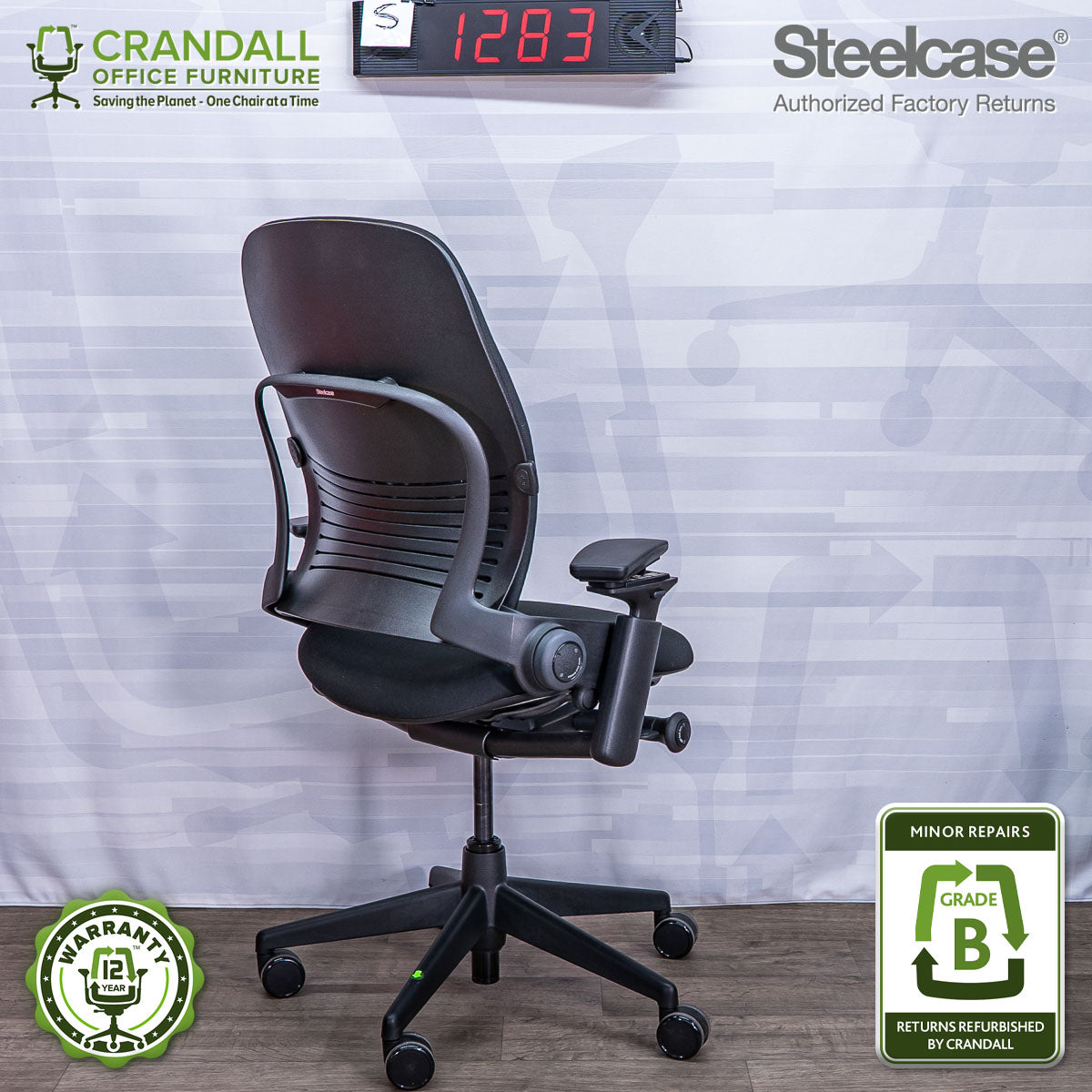 S-1283 - Steelcase V2 Leap - Grade B
