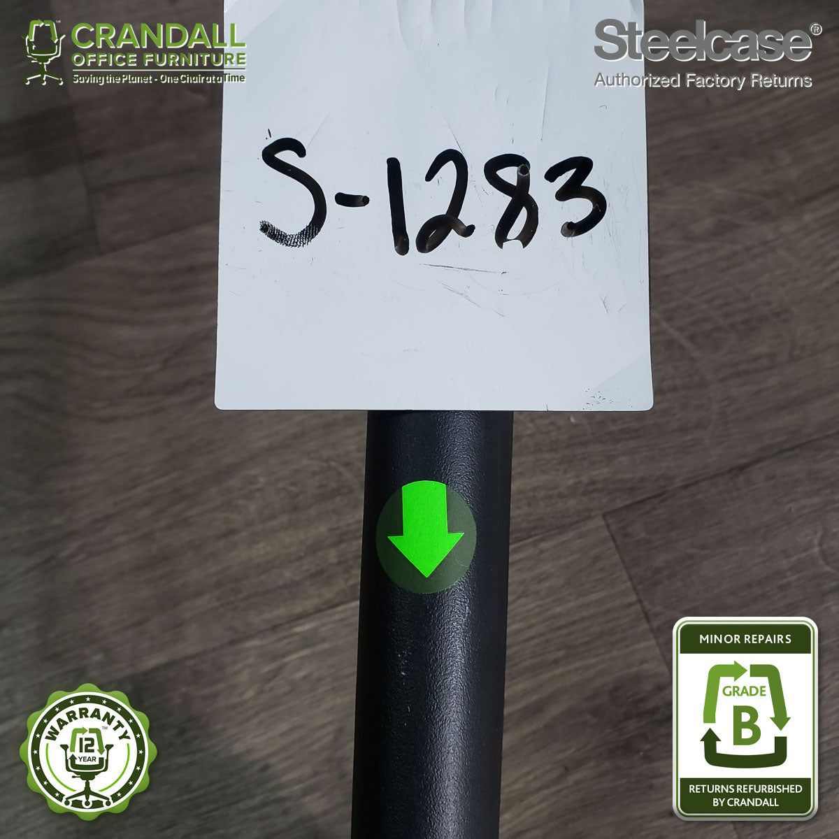 S-1283 - Steelcase V2 Leap - Grade B