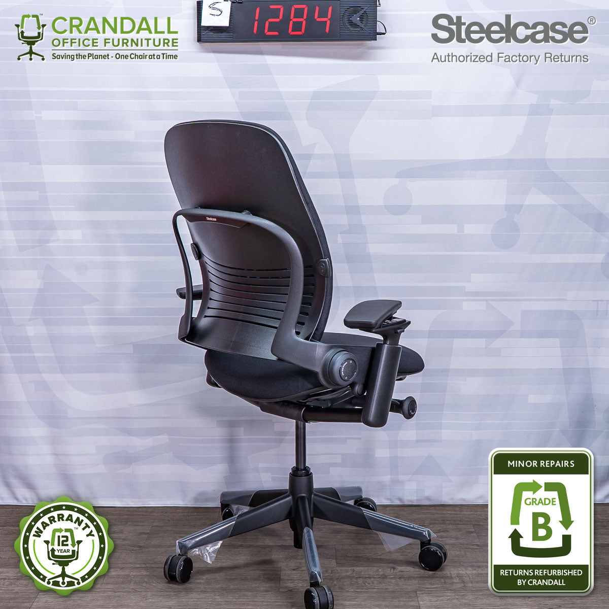 S-1284 - Steelcase V2 Leap - Grade B