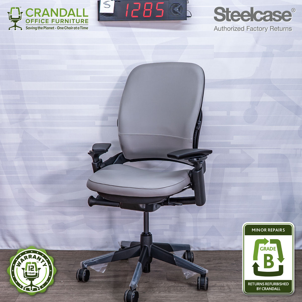 S-1285 - Steelcase V2 Leap - Grade B