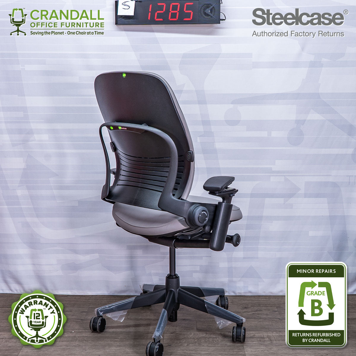 S-1285 - Steelcase V2 Leap - Grade B